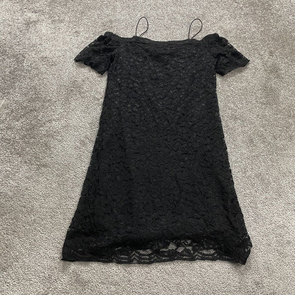 Black Lace Off-Shoulder Dress